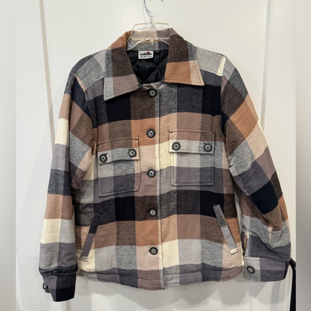 Kavu Quilted Flannel Jacket Women’s Size Large